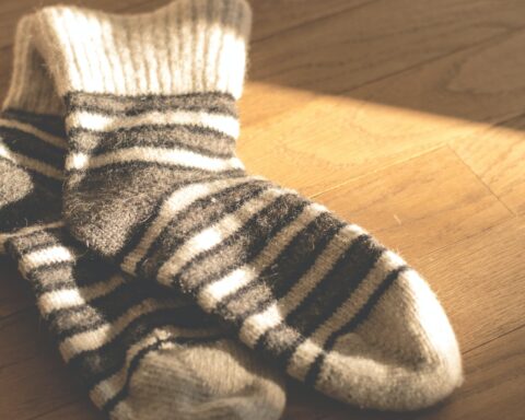 close up high angle view of camera